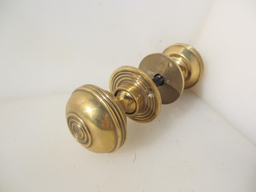 Brass beehive door knobs - door,