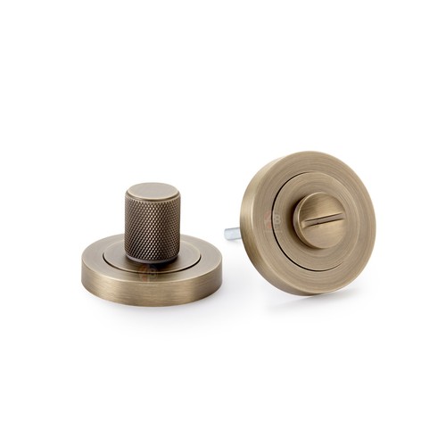 Matt antique brass - antique, knurled