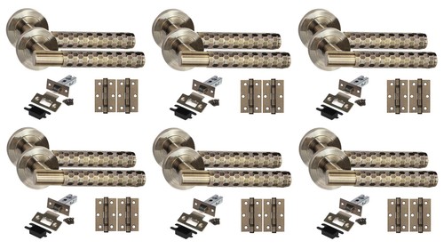 Knurled door handles hex - knurled,