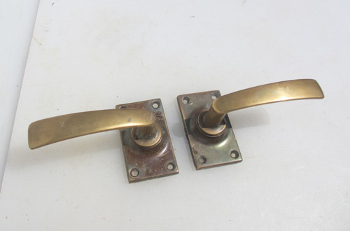 Vintage bronze lever - bronze,
