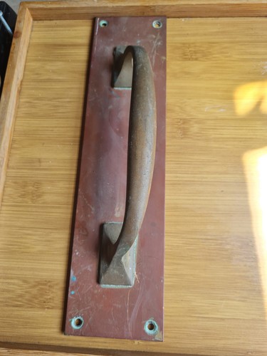 One single old - brass, door