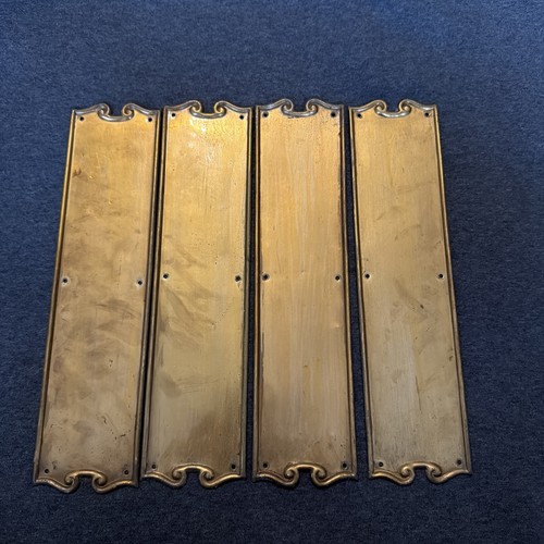 Victorian brass finger plate - finger,