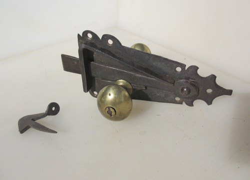 Georgian iron door - latch, lock