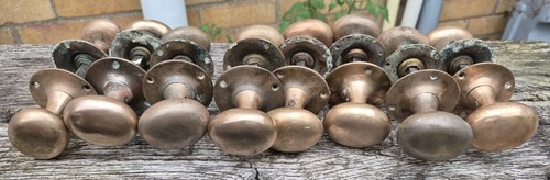 Antique reclaimed oval brass - reclaimed,