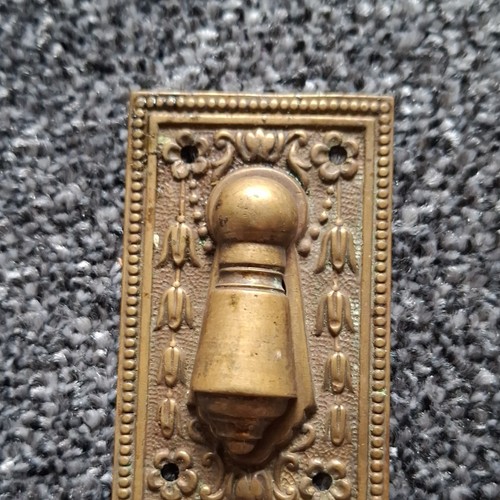 Victorian 1900s brass door - 1900s,
