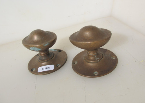 Antique brass door knobs - brass,