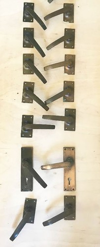 Reclaimed vintage brass lever - reclaimed,