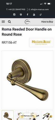 Heritage brass roma reeded - brass,