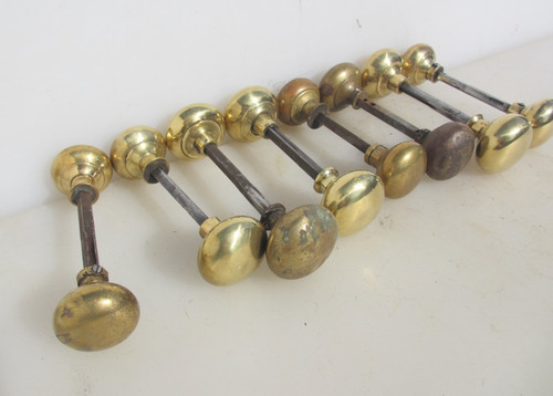 Victorian brass door - door, rim