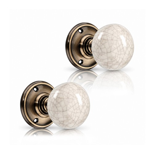 Door knobs set - door, brass